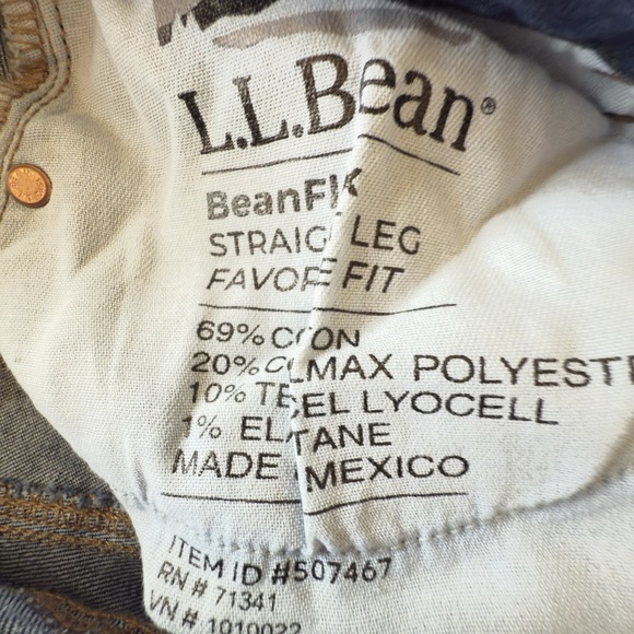 L.L. Bean-Jeans-Favorite FIt-Straight Leg-Size 6-Women's-Denim-Blue-Very good - Picture 9 of 11